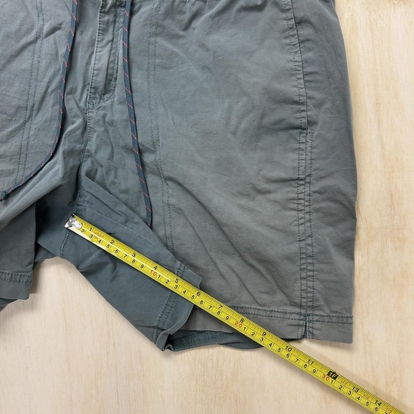 Columbia Swim Shorts Mens Large Green Elastic Waist Drawstring Trunks Pockets - Picture 8 of 11